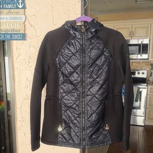Michael Kors Black Quilted Ski Jacket